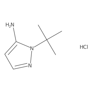 1-tert-butyl-1H-pyrazol-5-amine hydrochloride结构式
