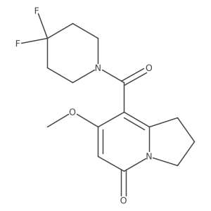 8-(4,4-difluoropiperidine-1-carbonyl)-7-methoxy-2,3-dihydroindolizin-5(1H)-one Structure