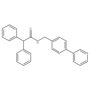 N-([2,3'-bipyridin]-5-ylmethyl)-2,2-diphenylacetamide结构式