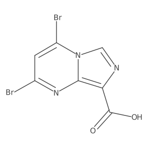 2,4-Dibromoimidazo[1,5-a]pyrimidine-8-carboxylic acid Structure