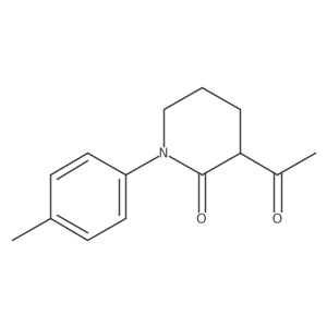 3-Acetyl-1-(4-methylphenyl)piperidin-2-one Structure