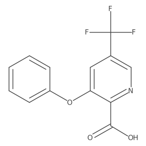 3-Phenoxy-5-trifluoromethyl-pyridine-2-carboxylic acid Structure