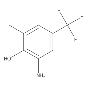 2-Amino-6-methyl-4-(trifluoromethyl)phenol结构式