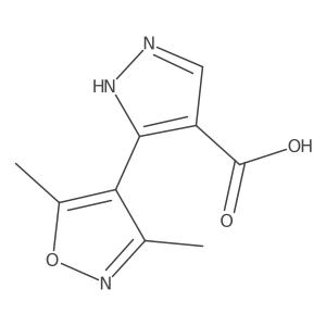 5-(dimethyl-1,2-oxazol-4-yl)-1H-pyrazole-4-carboxylic acid结构式