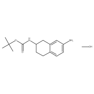 Tert-butyl N-(3-amino-5,6,7,8-tetrahydroquinolin-6-yl)carbamate;methanol Structure