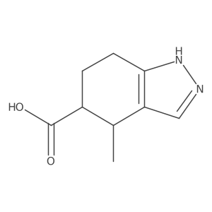 (4R,5R)-4-Methyl-4,5,6,7-tetrahydro-1H-indazole-5-carboxylic acid Structure