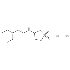 3-((2-(Diethylamino)ethyl)amino)tetrahydrothiophene 1,1-dioxide dihydrochloride Structure