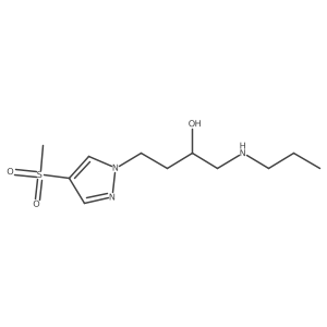4-(4-methanesulfonyl-1H-pyrazol-1-yl)-1-(propylamino)butan-2-ol Structure