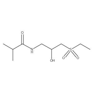 N-[3-(ethanesulfonyl)-2-hydroxypropyl]-2-methylpropanamide Structure