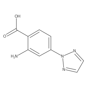 2-amino-4-(2H-1,2,3-triazol-2-yl)benzoic acid结构式