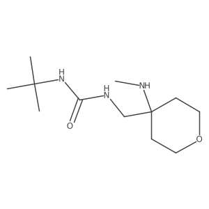 3-Tert-butyl-1-{[4-(methylamino)oxan-4-yl]methyl}urea Structure