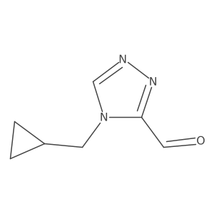 4-(cyclopropylmethyl)-4H-1,2,4-triazole-3-carbaldehyde结构式