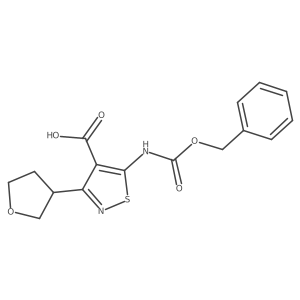 5-{[(Benzyloxy)carbonyl]amino}-3-(oxolan-3-yl)-1,2-thiazole-4-carboxylic acid结构式