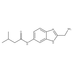 N-[2-(aminomethyl)-1H-1,3-benzodiazol-5-yl]-3-methylbutanamide结构式