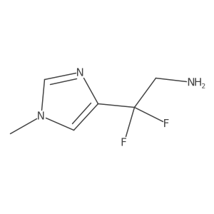 2,2-difluoro-2-(1-methyl-1H-imidazol-4-yl)ethan-1-amine Structure