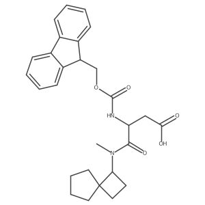 3-({[(9H-fluoren-9-yl)methoxy]carbonyl}amino)-3-[methyl({spiro[3.4]octan-1-yl})carbamoyl]propanoic acid Structure