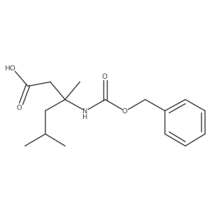 3-{[(Benzyloxy)carbonyl]amino}-3,5-dimethylhexanoic acid Structure