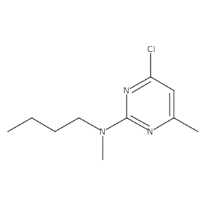 N-butyl-4-chloro-N,6-dimethylpyrimidin-2-amine结构式