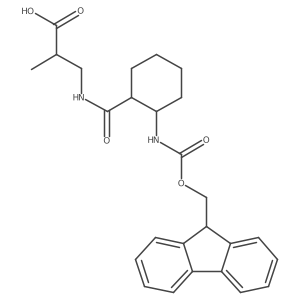 3-{[2-({[(9H-fluoren-9-yl)methoxy]carbonyl}amino)cyclohexyl]formamido}-2-methylpropanoic acid Structure