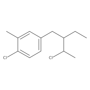 1-Chloro-4-(3-chloro-2-ethylbutyl)-2-methylbenzene Structure