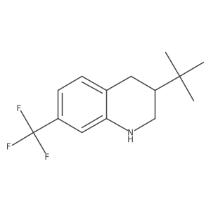 3-Tert-butyl-7-(trifluoromethyl)-1,2,3,4-tetrahydroquinoline结构式
