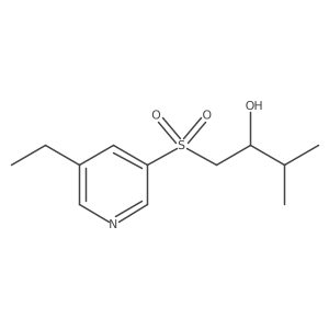 1-[(5-Ethylpyridin-3-yl)sulfonyl]-3-methylbutan-2-ol结构式