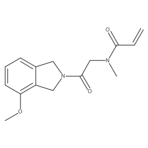 N-[2-(4-Methoxy-1,3-dihydroisoindol-2-yl)-2-oxoethyl]-N-methylprop-2-enamide结构式