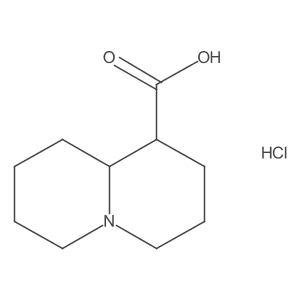 Octahydro-2H-quinolizine-1-carboxylic acid hydrochloride Structure