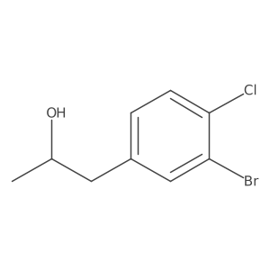 (2S)-1-(3-bromo-4-chlorophenyl)propan-2-ol结构式