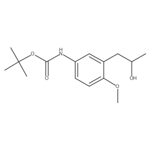 tert-butyl N-{3-[(2R)-2-hydroxypropyl]-4-methoxyphenyl}carbamate结构式