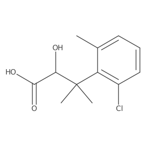 3-(2-Chloro-6-methylphenyl)-2-hydroxy-3-methylbutanoic acid Structure