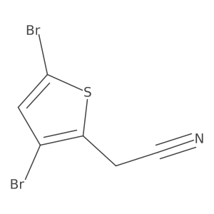 2-(3,5-Dibromothiophen-2-yl)acetonitrile结构式