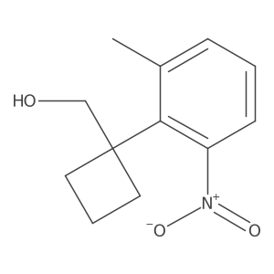 [1-(2-Methyl-6-nitrophenyl)cyclobutyl]methanol Structure
