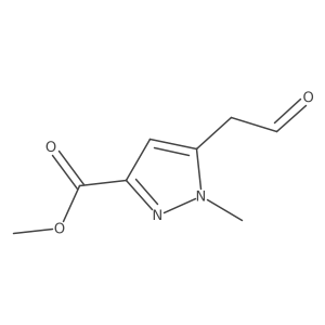 methyl 1-methyl-5-(2-oxoethyl)-1H-pyrazole-3-carboxylate Structure