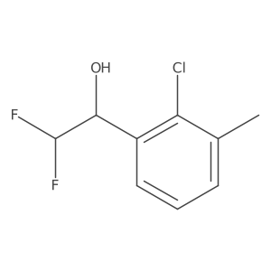 1-(2-Chloro-3-methylphenyl)-2,2-difluoroethan-1-ol Structure