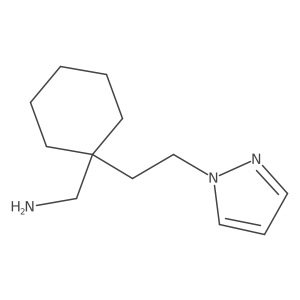 {1-[2-(1H-pyrazol-1-yl)ethyl]cyclohexyl}methanamine Structure