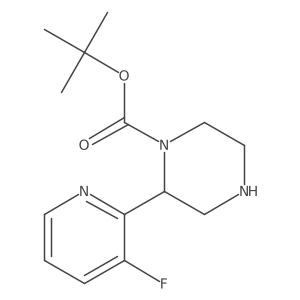 Tert-butyl 2-(3-fluoropyridin-2-yl)piperazine-1-carboxylate Structure