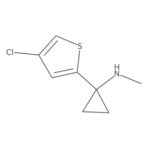 1-(4-chlorothiophen-2-yl)-N-methylcyclopropan-1-amine Structure