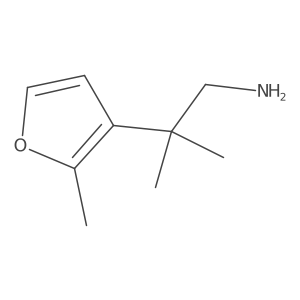 2-Methyl-2-(2-methylfuran-3-yl)propan-1-amine Structure
