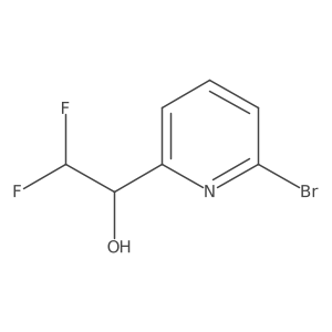 1-(6-Bromopyridin-2-yl)-2,2-difluoroethanol结构式