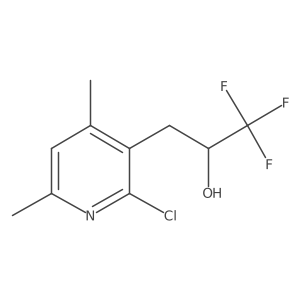 3-(2-Chloro-4,6-dimethylpyridin-3-yl)-1,1,1-trifluoropropan-2-ol结构式