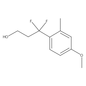 3,3-Difluoro-3-(4-methoxy-2-methylphenyl)propan-1-ol Structure