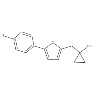 1-{[5-(4-Fluorophenyl)furan-2-yl]methyl}cyclopropan-1-ol Structure