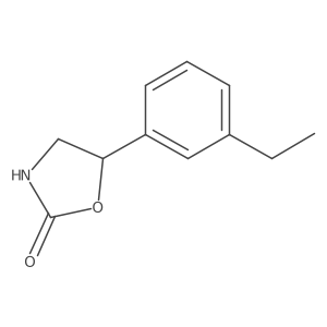 5-(3-Ethylphenyl)-1,3-oxazolidin-2-one结构式
