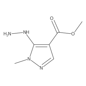 methyl 5-hydrazinyl-1-methyl-1H-pyrazole-4-carboxylate Structure