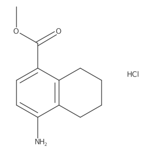 Methyl 4-amino-5,6,7,8-tetrahydronaphthalene-1-carboxylate hydrochloride Structure