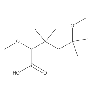 2,5-Dimethoxy-3,3,5-trimethylhexanoic acid结构式