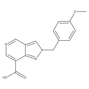 2-[(4-Methoxyphenyl)methyl]-2H-pyrazolo[4,3-c]pyridine-7-carboxylic acid结构式