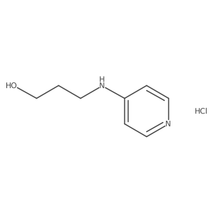 3-(Pyridin-4-ylamino)propan-1-ol;hydrochloride Structure