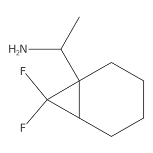 (1R)-1-(7,7-Difluoro-1-bicyclo[4.1.0]heptanyl)ethanamine结构式